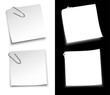 Pense-bête post it avec couche alpha