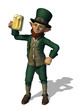 Leprechaun Enjoying a Mug of Beer
