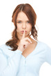 finger on lips