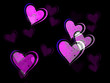 Heart-Outline Purpur (B)