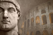 Roman Symbol: Emperor Constantine and Coliseum