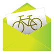 Courrier, email, message, invitation, enveloppe, vélo, sport