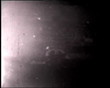 Burn damaged film, captain with a flag on a board, vintage
