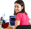 Girl learning