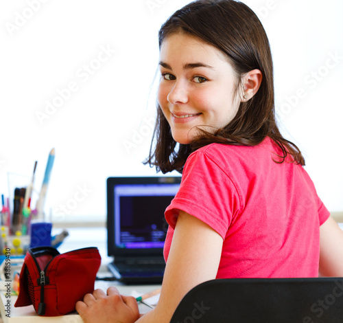 Photo: Girl learning Girl learning
