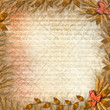 Grunge frame in scrapbooking style with bunch of rose Grunge frame in scrapbooking style with bunch of rose