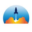Logo rocket # Vector