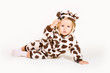 Photo: girl in costume of giraffe girl in costume of giraffe