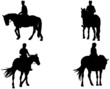 cheval et cavalier de police