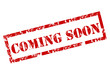 coming soon rubber stamp