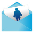 Courrier, email, message, invitation, enveloppe, homme, mâle
