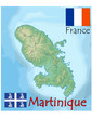 martinique france caribbean map flag emblem martinique france caribbean map flag emblem