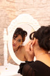 woman in mirror