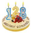 kuchen mit kerzen
