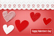 Valentinstag Schneiderhadwerk Ajour Patchwork