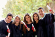 Foto: Excited group of graduates Excited group of graduates