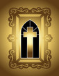 Goldene Christliche Karte