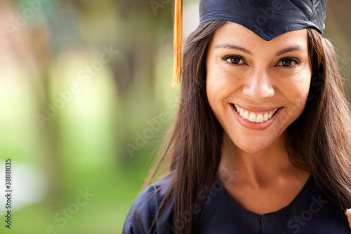 Photo: Beautiful woman graduating Beautiful woman graduating