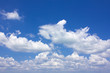 clouds on blue sky background