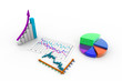 Business graph with chart