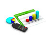 Business graph with chart