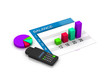 Business graph with chart