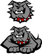 Bulldog Mascot Body Vector Illustration