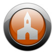 Orange Metallic Orb Button "Chapel"