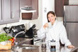 Foto: Woman drinking morning coffee Woman drinking morning coffee