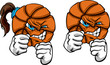 Fighting Basketball Ball Vector Illustration Fighting Basketball Ball Vector Illustration