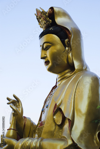 Photo: Gold Guan Yin Statue wonderful Gold Guan Yin Statue wonderful