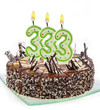 cake with number candles