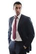 Photo: business man isolated over white background business man isolated over white background