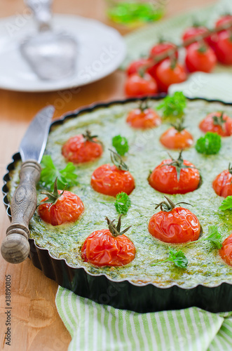 Photo: Spinat-Tomaten Quiche Spinat-Tomaten Quiche