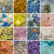 Foto: Rocks and minerals collage. Rocks and minerals collage.
