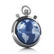 World stopwatch - time concept