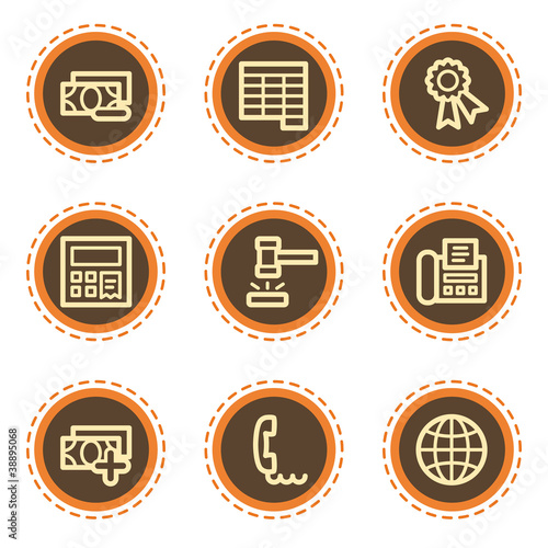Vektor: Finance web icons set 2, vintage buttons Finance web icons set 2, vintage buttons