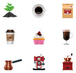 Vector coffee icon set