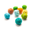 colorful beads in "knotted" style