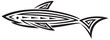 Black shark tattoo for design