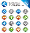 Glossy Buttons - Soccer Icons