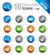 Glossy Buttons - Real estate icons