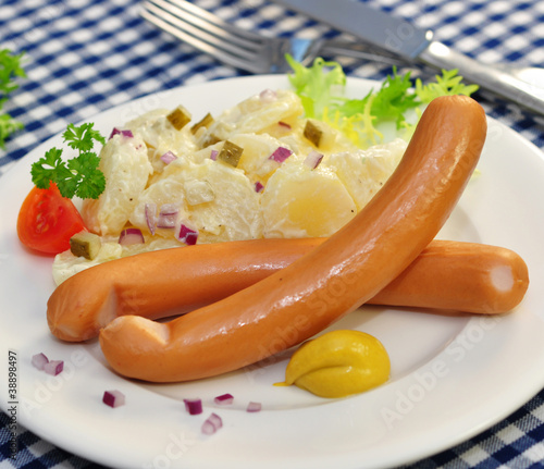 Foto: Salat, Wurst Salat, Wurst