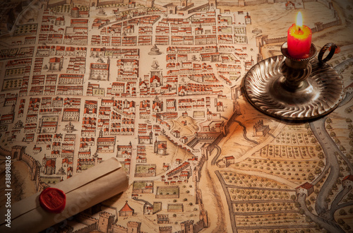 Photo: Mappa Antica - Ancient Map - Mappa Antica - Ancient Map -
