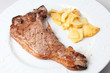 entrecotte con patatas