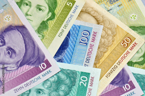 Foto: alte deutsche Banknoten alte deutsche Banknoten