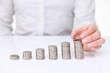 stacking coins