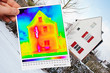 thermal imaging of a town house