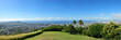Panoramic view of Waikiki Beach and Honolulu with Diamond Head