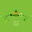 St. Patrick´s Day Sitting Leprechaun & Symbols